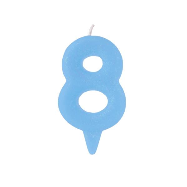 VELA MAGIC CANDY AZUL N.8