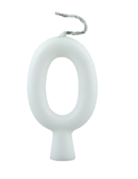 VELA TUBULAR LISA BRANCO N.0