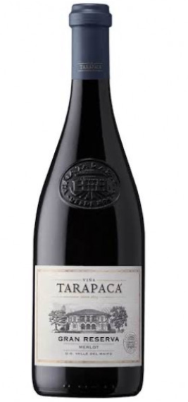 VINHO GRAN RESERVA TARAPACÁ MERLOT 750ML