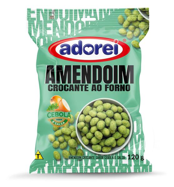 AMENDOIM ADOREI CROCANTE CEBOLA E SALSA 120G