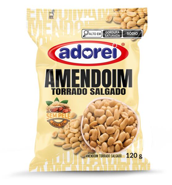 AMENDOIM ADOREI TORRADO SALGADO 120G