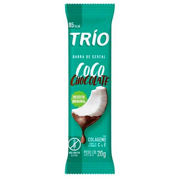 BARRA CEREAL TRIO COCO CHOC 20G