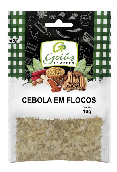 CEBOLA GOIAS TEMPEROS FLOCOS 10G