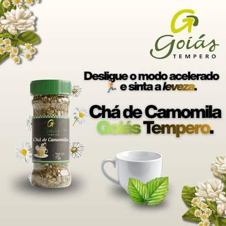 CHA DE CAMOMILA GOIAS TEMPEROS PT 15G
