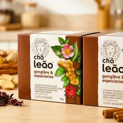 CHA LEAO GENGIBRE COM ESPECIARIAS 16G
