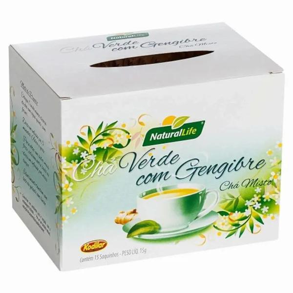 CHA NATURAL LIFE VERDE COM GENGIBRE 15G