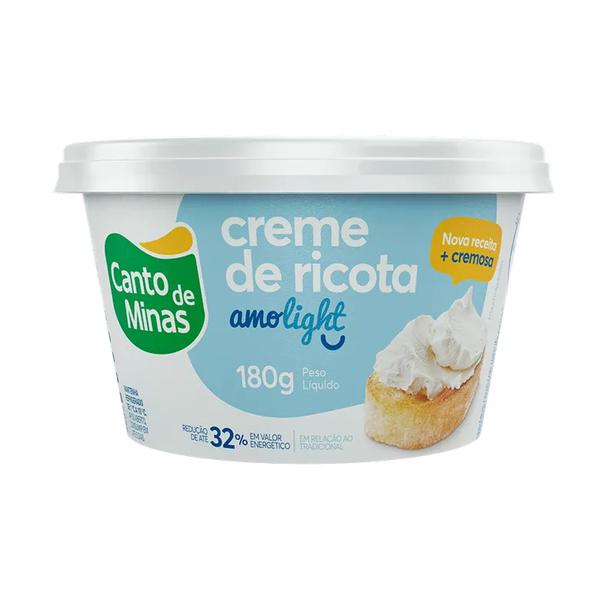 CREME DE RICOTA CANTO DE MINAS LIGHT 180G