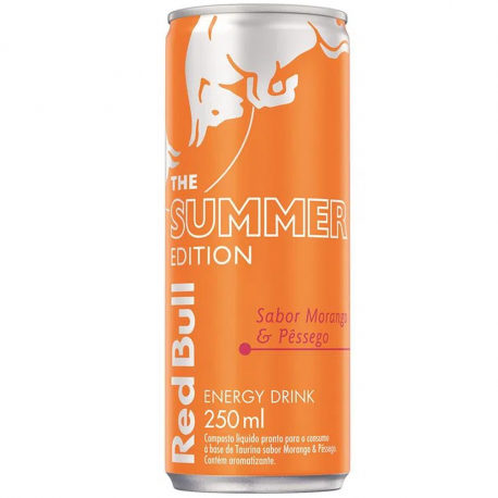 ENERGETICO RED BULL MORANGO E PESSEGO 250ML