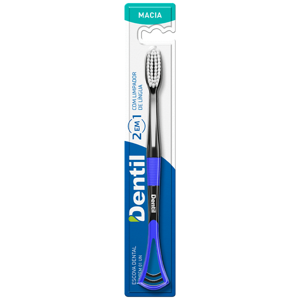 ESCOVA DENTAL DENTIL COM LIMP LINGUA