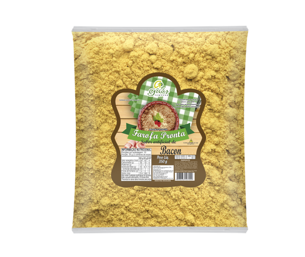 FAROFA GOIAS TEMPERO BACON 350G