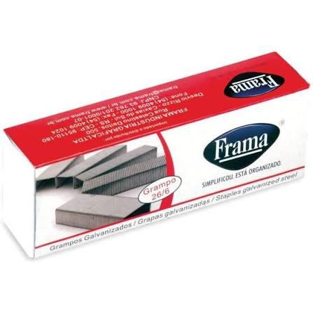GRAMPO FRAMA 26/6 GALVANIZADO 5000UN