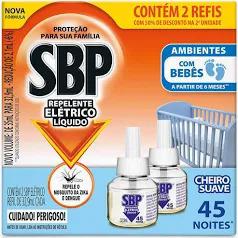 INSETICIDA SBP ELETRICO 45N COM BEBE 2UN 35ML