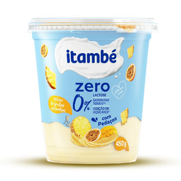 IOGURTE ITAMBE PEDACOS ZERO FRUTAS AM 450G