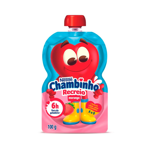 IOGURTE NESTLE CHAMBINHO RECREIO MORANGO 100G