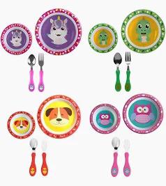 KIT INFANTIL ASA 2 PRATO+ 4 TALHERES