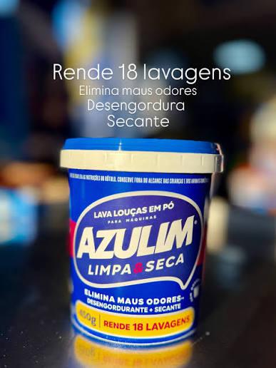 LAVA LOUCAS AZULIM LIMPA E SECA 450G