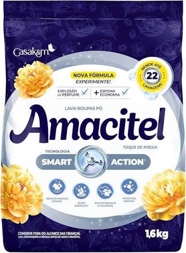 LAVA ROUPAS AMACITEL TOQUE DE POESIA 1.6KG
