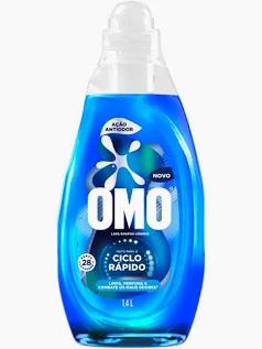 LAVA ROUPAS OMO CICLO RAPIDO ACAO TOTAL 750ML