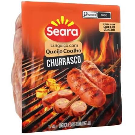 LINGUICA SEARA CHURRASCO QUEIJO COALHO 500G