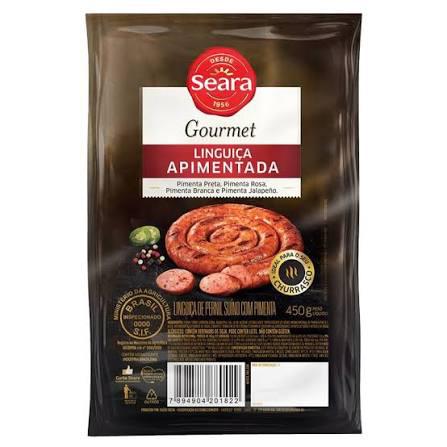 LINGUICA SEARA GOURMET APIMENTADA 500G