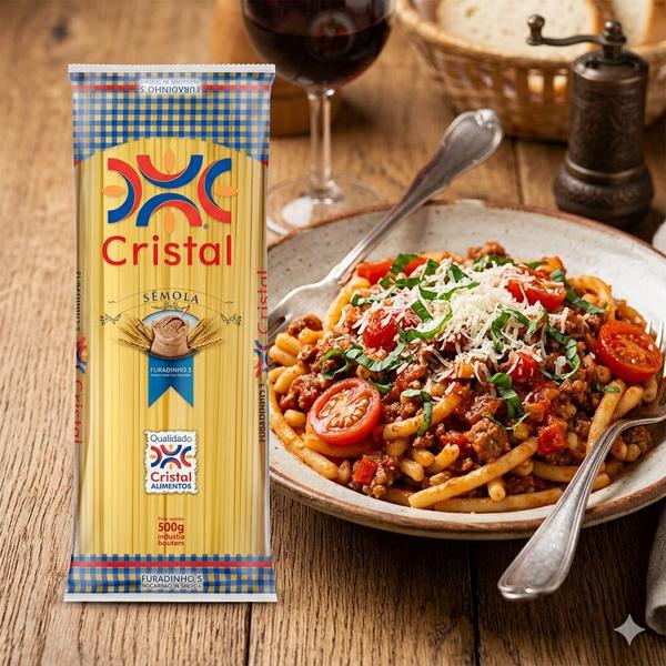 MACARRAO CRISTAL SEMOLA FURADINHO 1KG
