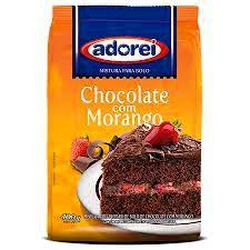 MISTURA BOLO ADOREI CHOCOLATE COM MORANGO 350G