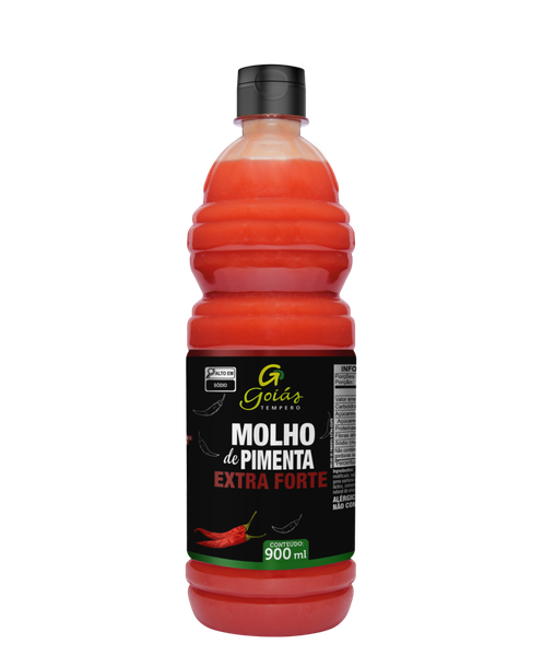 MOLHO GOIAS TEMPEROS PIMENTA EXTRA FORTE 900ML