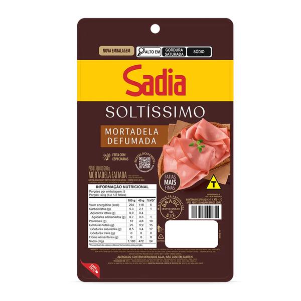 MORTADELA SADIA SOLT DEF FATIADA 200G