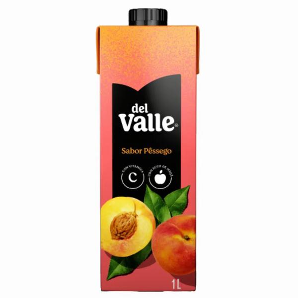 NECTAR DEL VALLE PESSEGO COM SUCO MACA 1L