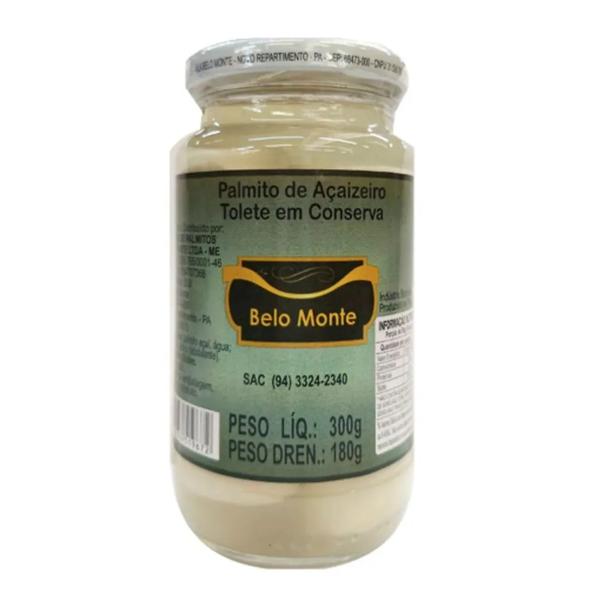 PALMITO BELO MONTE INTEIRO 180G