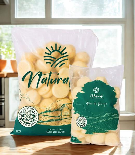 PAO DE QUEIJO NATURAL CONGELADO 1KG