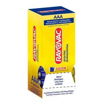 PILHA RAYOVAC AMARELINHAS AAA 4UN