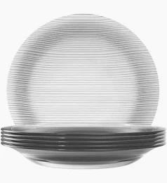 PRATO NADIR FUNDO DIAMANTE BRANCO 23CM
