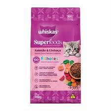 RACAO WHISKAS SUPERFOODS FILHOTE SALMAO 900G