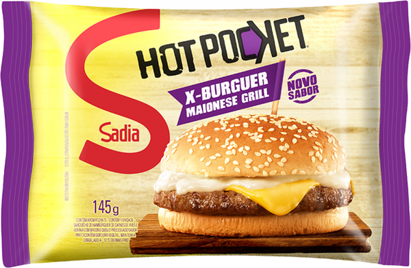 SANDUICHE HOT POCKET BURGUER MAION GRILL 145G