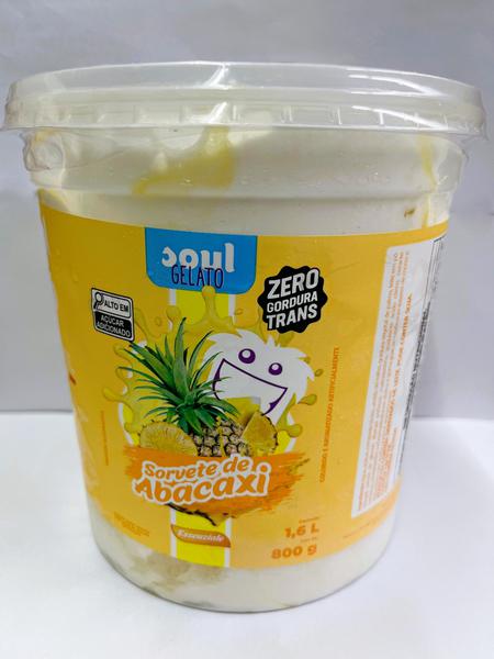 SORVETE SOUL GELATO ABACAXI 1.6L