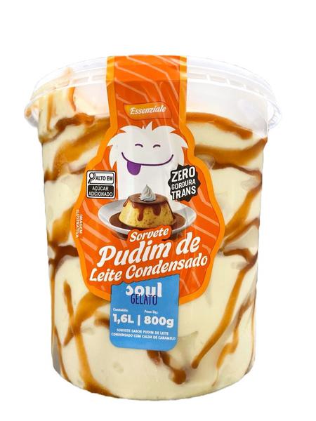 SORVETE SOUL GELATO PUDIM LEITE COND 1.6L