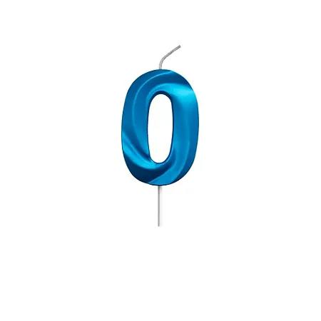 VELA TIO FESTINHAS GOLD PALITO AZUL N 0