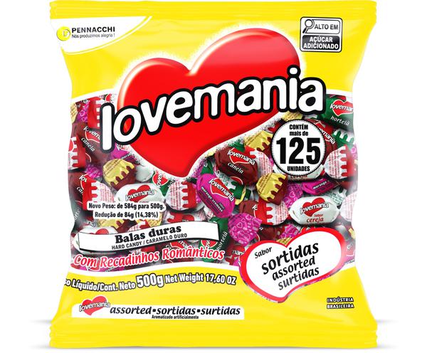 BALA LOVEMANIA 500G SORTIDAS