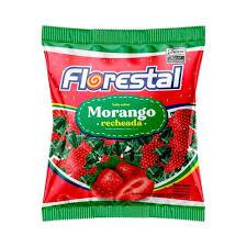 BALA FLORESTAL MORANGO RECHEADA 500G