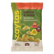 BISCOITO ZAYA PROTEIN CEBOLA SALSA 35G