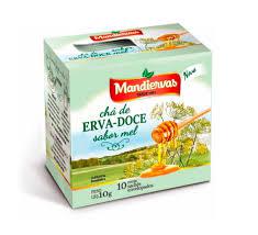 CHA ERVA DOCE SABOR MEL MANDIERVAS 10G