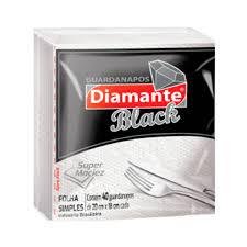 GUARDANAPO DIAMANTE BLACK 20CMX18CM C/40