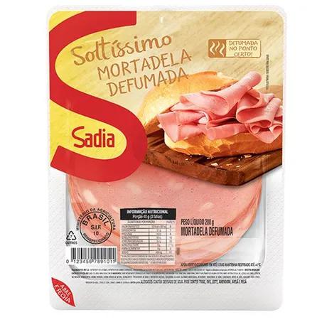 MORTADELA DEFUMADA FATIADA SADIA 200G