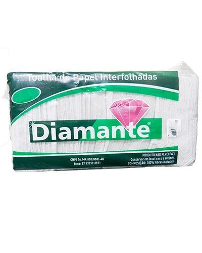 PAPEL TOALHA DIAMANTE BRANCO 1000FLS