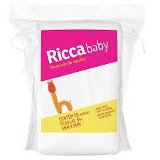 QUADRADO DE ALGODAO RICCA MAXYBABY 50PCS