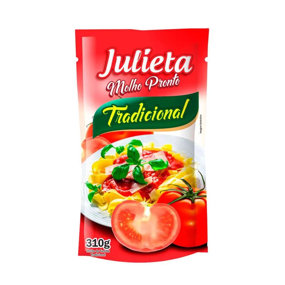 MOLHO TOMATE JULIETA TRAD POUCH 310G
