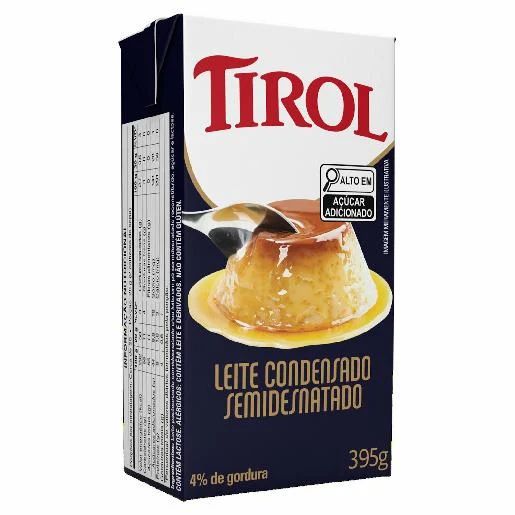 LEITE CONDENSADO SEMIDESN TIROL TP 395G