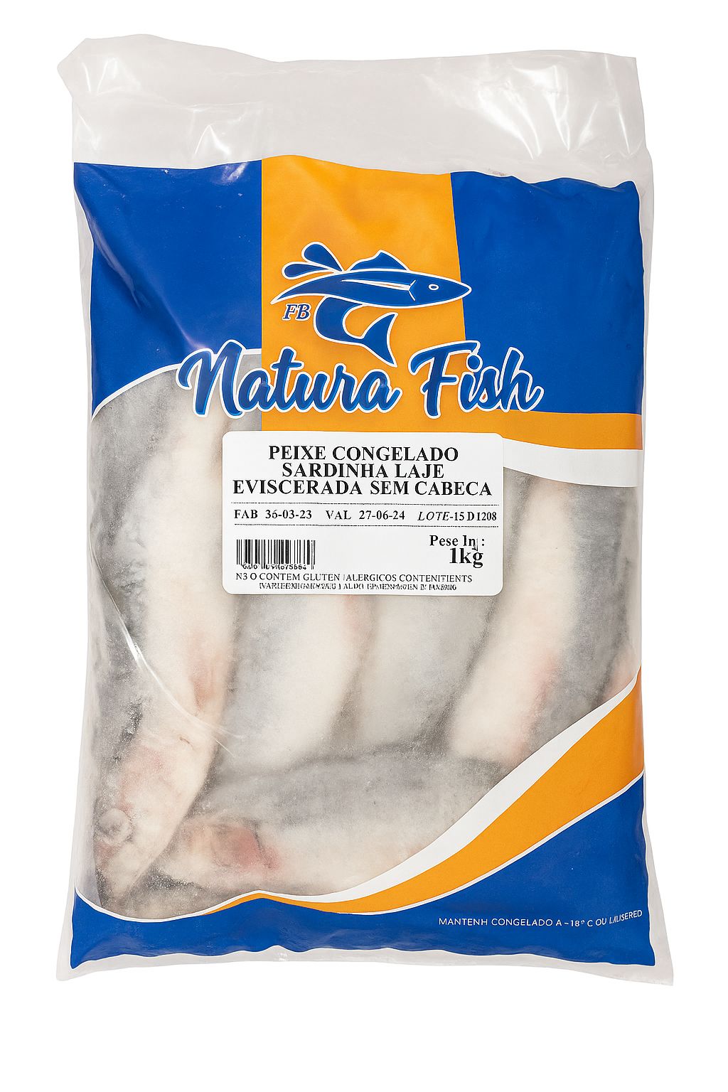 SARDINHA LAGE EVISC PCT 1KG