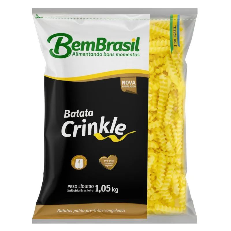 BATATA CONGELADA BEM BRASIL CRINKLE 1050G